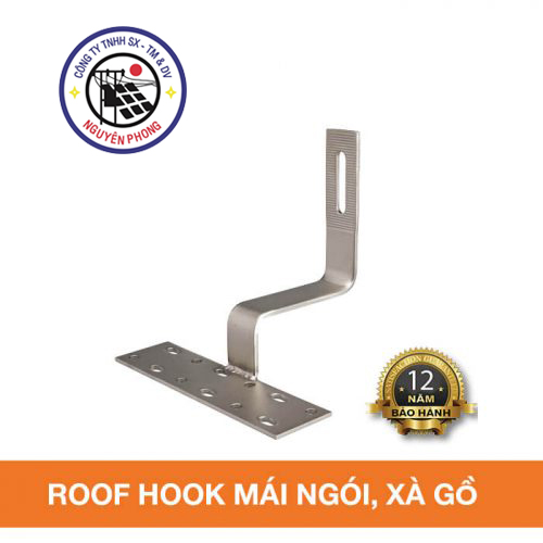 Chân L mái ngói điện mặt trời (roof hook)
